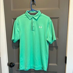Under Armour Green Polo Shirt Classic Design
